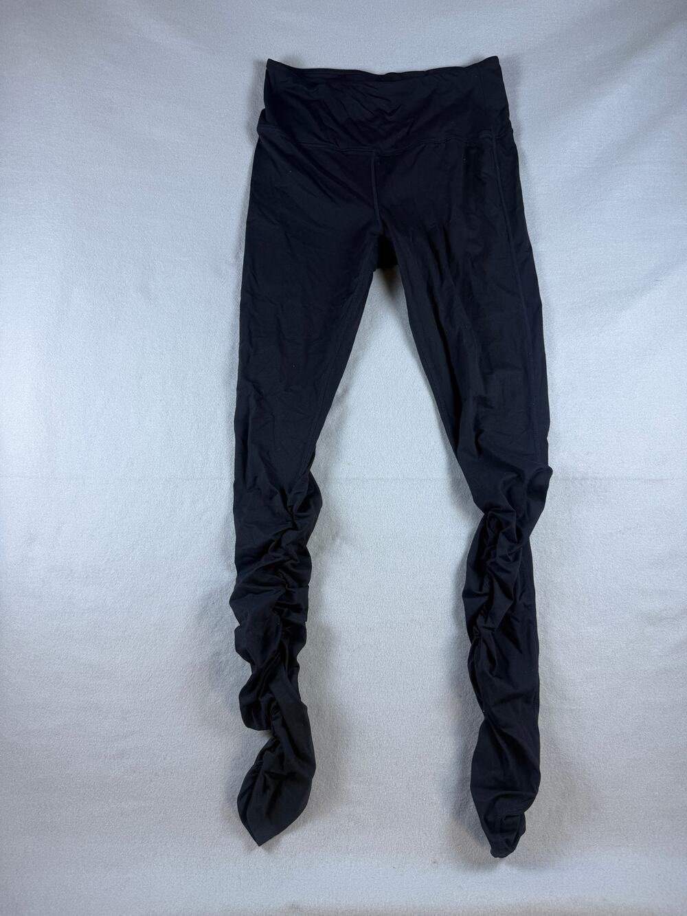 Yogipace Leggings Womens L Black Skinny Mid Rise Ruched Athletic Workout Gym